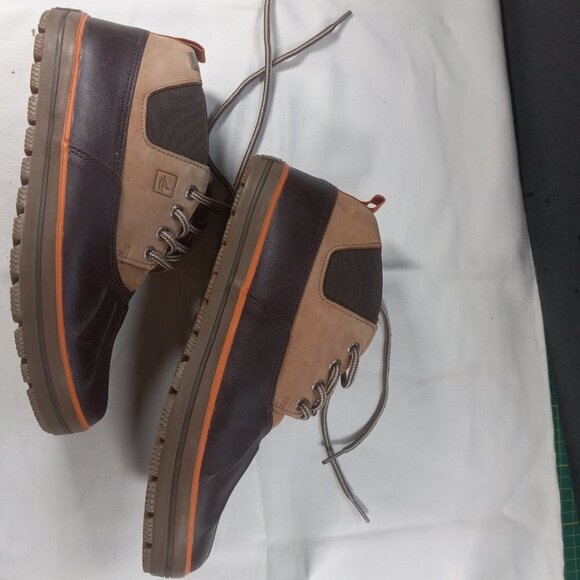 Sperry Rain Boot Top Sider Drake Mens 8M Waterproof Chukka Brown and Tan Clean - Picture 12 of 16